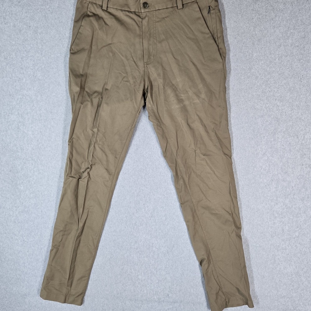 Lululemon Men Activewear Pants 32 Khaki Commission Qwick Chino